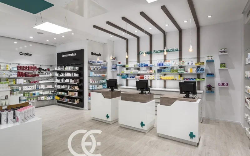 Pharmacy Wall Shelf Design 8