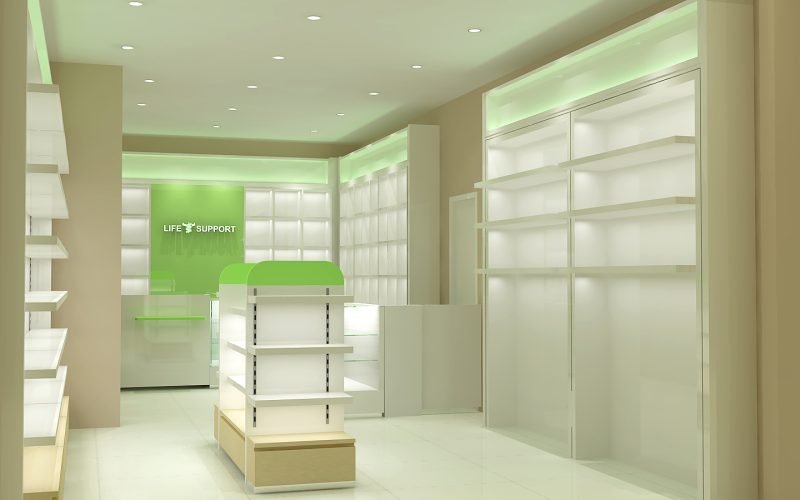 design d'interni del negozio di farmacia moderno (1)